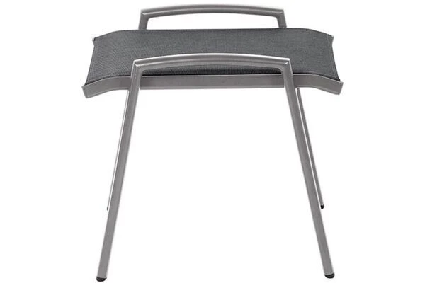 SIENA GARDEN Savina Hocker, Graphit/grau, Aluminium/Texfabric 5 SIENA GARDEN Savina Hocker, Graphit/grau, Aluminium/Texfabric – Bild 3