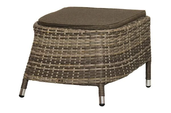 Ploß Rabida Hocker, Champagner-meliert, Polyrattan, 56x54x41 Cm, Zu Dining Sessel, Inkl. Polster 5 Ploß Rabida Hocker, Champagner-meliert, Polyrattan, 56x54x41 Cm, Zu Dining Sessel, Inkl. Polster – Bild 3