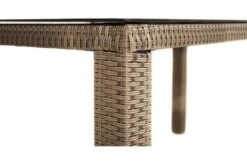 Ploß Rabida Dining Tisch, Champagner-meliert, Polyrattan, 170 X 90 Cm, Glasplatte In Steinoptik -Ausgewählte Gartenmöbelgeschäfte 3 20167.jpg