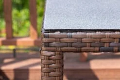 OUTFLEXX Dining Tisch, Braun Marmoriert, Polyrattan, 180 X 100 Cm, Tischplatte Spraystone, 6mm -Ausgewählte Gartenmöbelgeschäfte 3 20665.jpg