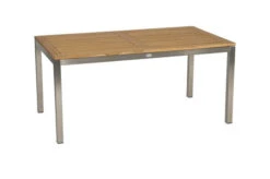 STERN Cardiff Esstischgarnitur, Silber/taupe, Edelstahl/Textilen/FSC-Teakholz, 162/220 X 90 Cm, 6 Stapelsessel, Butterfly-Auszug -Ausgewählte Gartenmöbelgeschäfte 3 22460.jpg