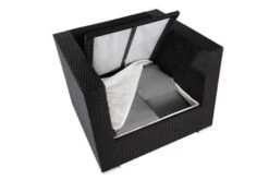 OUTFLEXX Sessel, Schwarz, Polyrattan, Inkl. Polster Und Kissen, Wasserfeste Kissenbox -Ausgewählte Gartenmöbelgeschäfte 3 2392 7 BOX.jpg
