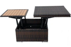 OUTFLEXX Loungetisch Höhenverstellbar, Braun-marmoriert, Polyrattan, 75/152x75x40/64,5cm -Ausgewählte Gartenmöbelgeschäfte 3 8887.jpg