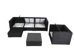 OUTFLEXX Loungemöbel, Schwarz, Polyrattan, Für 5 Personen, Inkl. Kaffeetisch, Kissenboxfunktion -Ausgewählte Gartenmöbelgeschäfte 4 1077 BOX B.jpg