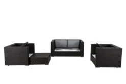 OUTFLEXX Loungemöbel-Set, 5 Personen, Braun, Polyrattan, Wasserfeste Kissenbox -Ausgewählte Gartenmöbelgeschäfte 4 1298 BOX A.jpg