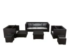 OUTFLEXX Loungemöbel-Set, Braun, Polyrattan, Für 6 Personen, Inkl. Loungetisch, Wasserfeste Kissenbox -Ausgewählte Gartenmöbelgeschäfte 4 1303 BOX D.jpg