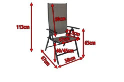 VILLANA Multipositionssessel, Anthrazit/grau, Aluminium/Textil, 67 X 58 X 113 Cm, Klappbar 17 VILLANA Multipositionssessel, Anthrazit/grau, Aluminium/Textil, 67 X 58 X 113 Cm, Klappbar -Ausgewählte Gartenmöbelgeschäfte 4 13402.jpg