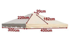 OUTFLEXX Ersatzdach Für Sahara Pavillon, Beige, Polyester, 300 X 400 Cm -Ausgewählte Gartenmöbelgeschäfte 4 13621.jpg