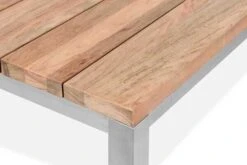 OUTFLEXX Esstisch, Silber/natur, Edelstahl/ Recyceltes FSC®-Teakholz, 200x100cm, Rustikal Gebürstet -Ausgewählte Gartenmöbelgeschäfte 4 15863.jpg