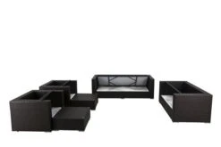 OUTFLEXX Loungemöbel-Set, Braun, Polyrattan, Für 9 Personen, Wasserfeste Kissenbox -Ausgewählte Gartenmöbelgeschäfte 4 1599 BOX A.jpg