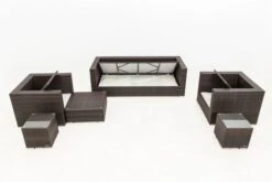 OUTFLEXX Loungemöbel-Set, Braun Marmoriert, Polyrattan, 6 Pers, Wasserfeste Kissenbox -Ausgewählte Gartenmöbelgeschäfte 4 16063 BOX A.jpg
