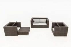 OUTFLEXX Loungemöbel-Set, Polyrattan, Braun Marmoriert, 5 Pers, Wasserfeste Kissenbox -Ausgewählte Gartenmöbelgeschäfte 4 16066 BOX A.jpg