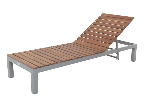 VILLANA Gartenliege, Alu / FSC-Akazienholz, 200 X 70 X 33 Cm, 4-Stufen Verstellbar 9 VILLANA Gartenliege, Alu / FSC-Akazienholz, 200 X 70 X 33 Cm, 4-Stufen Verstellbar – Bild 8