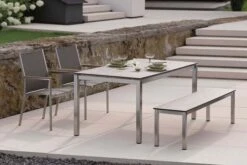 STERN Cardiff Stapelsessel, Silber/taupe, Edelstahl/Textil, Ca. 61x57x92 Cm, Armlehnen FSC-Teak -Ausgewählte Gartenmöbelgeschäfte 4 16497.jpg