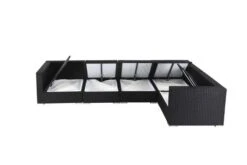 OUTFLEXX Loungemöbel-Set Polyrattan, Schwarz, Für 5 Personen, Wasserfeste Kissenbox -Ausgewählte Gartenmöbelgeschäfte 4 1714 BOX A.jpg