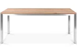 OUTFLEXX Esstischgarnitur, Edelstahl / FSC-Teak, Tisch 180 X 90 Cm, 6 Freischwinger Padded, Silber -Ausgewählte Gartenmöbelgeschäfte 4 17286.jpg