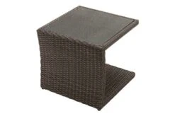 Ploß Rocking Beistelltisch, Grau/braun-meliert, Polyrattan, 50x45x50 Cm, Glasplatte In Steinoptik -Ausgewählte Gartenmöbelgeschäfte 4 18217.jpg