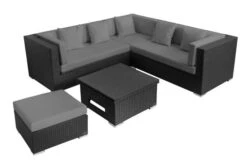 OUTFLEXX Loungemöbel-Set, Schwarz, Polyrattan, 6 Personen, Wasserfeste Kissenbox, Inkl. Loungetisch -Ausgewählte Gartenmöbelgeschäfte 4 18229 BOX D.jpg