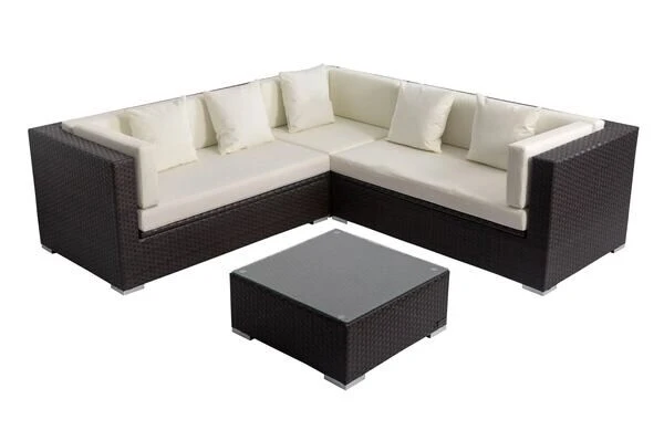 OUTFLEXX Loungemöbel-Set, Braun, Polyrattan, 6 Personen, Wasserfeste Kissenbox 6 OUTFLEXX Loungemöbel-Set, Braun, Polyrattan, 6 Personen, Wasserfeste Kissenbox – Bild 4