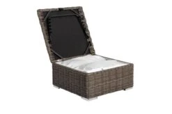 OUTFLEXX Hocker, Grau, Polyrattan, 70 X 70 X 35 Cm, Verstellbare Sitzfläche, Wasserfeste Kissenbox -Ausgewählte Gartenmöbelgeschäfte 4 18362 4 BOX.jpg