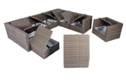 OUTFLEXX Loungemöbel-Set, Grau, Polyrattan, 10 Personen, Mit Sessel, Verstellbare Sitzflächen, Wasserfeste Kissenbox -Ausgewählte Gartenmöbelgeschäfte 4 18366 BOX.jpg