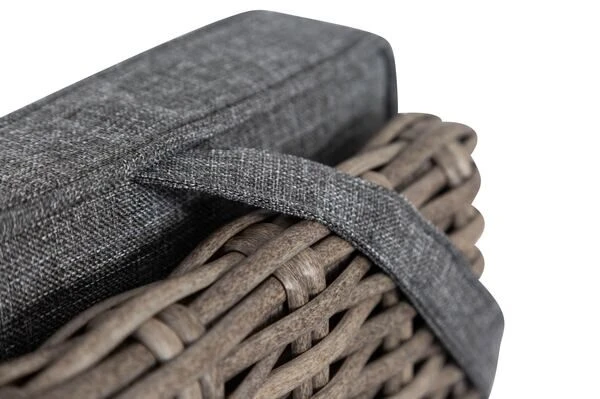 OUTFLEXX 2er Set Dining Sessel, Grau, Polyrattan, Je 55 X 65 X 112 Cm, Rücken Stufenlos Verstellbar 6 OUTFLEXX 2er Set Dining Sessel, Grau, Polyrattan, Je 55 X 65 X 112 Cm, Rücken Stufenlos Verstellbar – Bild 4