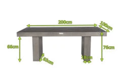 OUTFLEXXEsstisch, Grau, Faserzement, 200 X 100 X 76 Cm, Witterungsbeständig, Pflegeleicht, Rechteckig 9 OUTFLEXXEsstisch, Grau, Faserzement, 200 X 100 X 76 Cm, Witterungsbeständig, Pflegeleicht, Rechteckig -Ausgewählte Gartenmöbelgeschäfte 4 18586.jpg