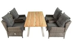 OUTFLEXX Esstischgarnitur, Edelstahl/recyceltes FSC-Teak, Tisch 160x90 Cm, 4 Diningsessel, A-Gestell -Ausgewählte Gartenmöbelgeschäfte 4 19376.jpg