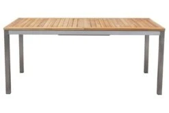STERN Cardiff Esstischgruppe, Silber/taupe, Edelstahl/FSC-Teak, Tisch 200/300 X 100 Cm, 6 Stapelsessel -Ausgewählte Gartenmöbelgeschäfte 4 19690.jpg
