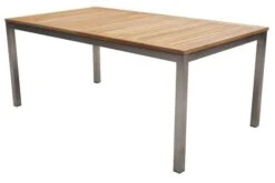 STERN Cardiff Esstischgruppe, Silber/taupe, Edelstahl/FSC-Teak, Tisch 200/300 X 100 Cm, 6 Stapel-, 2 Multipositionssessel -Ausgewählte Gartenmöbelgeschäfte 4 19693.jpg