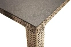 Ploß Rabida Dining Tisch, Champagner-meliert, Polyrattan, 170 X 90 Cm, Glasplatte In Steinoptik -Ausgewählte Gartenmöbelgeschäfte 4 20167.jpg