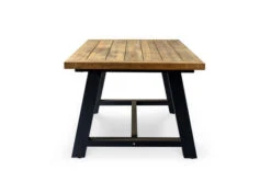 OUTFLEXX Belanda Esstisch, Dark Grey/natur, Alu/recycled FSC®-Teak, 200x100x76cm, Rustikal Gebürstet, A-Gestell -Ausgewählte Gartenmöbelgeschäfte 4 20321.jpg