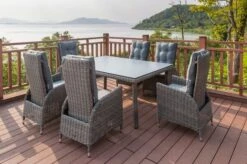 OUTFLEXX Dining Tisch, Grau, Polyrattan, 180 X 120 Cm, Tischplatte Spraystone, 8mm -Ausgewählte Gartenmöbelgeschäfte 4 20658.jpg