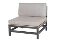 OUTFLEXX Ecklounge, Anthrazit, Alu/Akazie, 5 Personen, Inkl. Polster In Grau, Tisch 80 X 80 Cm Und Hocker -Ausgewählte Gartenmöbelgeschäfte 4 21016.jpg