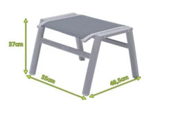 OUTFLEXX Hocker, Silber/grau, Alu/Textilene, 49x55x37cm -Ausgewählte Gartenmöbelgeschäfte 4 21312.jpg