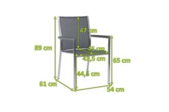 STERN Polaris Stapelsessel, Silber/karbon, Edelstahl/Textil/Aluminiumarmlehnen, 61x54x89 Cm, Stapelbar -Ausgewählte Gartenmöbelgeschäfte 4 21903.jpg