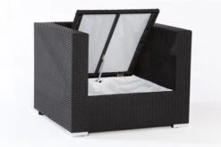 OUTFLEXX Sessel, Schwarz, Polyrattan, Inkl. Polster Und Kissen, Wasserfeste Kissenbox -Ausgewählte Gartenmöbelgeschäfte 4 2392 7 BOX.jpg