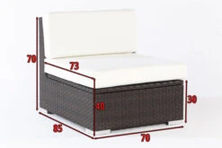 OUTFLEXX Mittelelement, Braun, Polyrattan, Inkl. Polster Und Kissen, Wasserfeste Kissenbox -Ausgewählte Gartenmöbelgeschäfte 4 2393 5 BOX.jpg