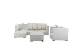 OUTFLEXX Loungemöbel-Set, Weiß, Polyrattan, Für 5 Personen, Inkl. Loungetisch, Wasserfeste Kissenbox -Ausgewählte Gartenmöbelgeschäfte 4 2523 BOX D.jpg