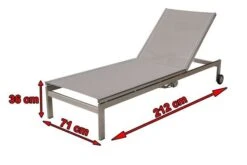 OUTFLEXX Rollliege, Silber, Edelstahl/Textilene,mit Verstellbarer Rückenlehne, 212x71x36cm -Ausgewählte Gartenmöbelgeschäfte 4 7100 3.jpg