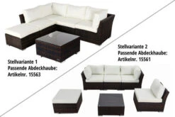 OUTFLEXX Loungemöbel-Set, Braun Marmoriert, Polyrattan, Inkl. Kaffeetisch, Für 5 Personen, Wasserfeste Kissenbox -Ausgewählte Gartenmöbelgeschäfte 4 7759 BOX B.jpg