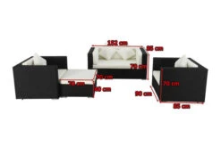 OUTFLEXX Loungemöbel-Set, 5 Personen, Schwarz, Polyrattan, Wasserfeste Kissenbox -Ausgewählte Gartenmöbelgeschäfte 5 1299 BOX A.jpg