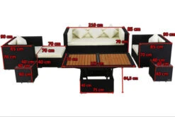 OUTFLEXX Loungemöbel-Set, Schwarz, Polyrattan, Für 6 Personen, Inkl. Loungetisch, Wasserfeste Kissenbox -Ausgewählte Gartenmöbelgeschäfte 5 1302 BOX D.jpg