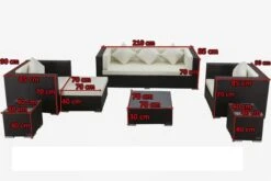 OUTFLEXX Loungemöbel-Set, Braun, Polyrattan, Für 6 Personen, Inkl. Kaffeetisch, Wasserfeste Kissenbox -Ausgewählte Gartenmöbelgeschäfte 5 1303 BOX B.jpg