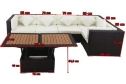 OUTFLEXX Ecklounge-Set Polyrattan, Braun, Für 5 Personen, Inkl. Loungetisch, Wasserfeste Kissenbox -Ausgewählte Gartenmöbelgeschäfte 5 1304 BOX D.jpg