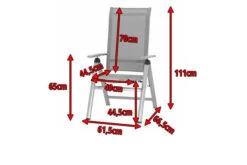 MWH Fabulo Multipositionssessel, Silber/hellgrau, Alu/Textil, 67 X 62 X 111 Cm, Klappbar -Ausgewählte Gartenmöbelgeschäfte 5 13445.jpg