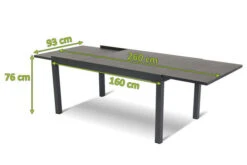 HARTMAN Ausziehtisch Tipperary Xerix/stone Grey, Aluminium/HPL, 160/260x93cm -Ausgewählte Gartenmöbelgeschäfte 5 13462.jpg