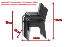 OUTFLEXX Premium Abdeckhaube Für Stapelstühle, Schwarz, Wasserbeständig, 64 X 64 X 82/122 Cm -Ausgewählte Gartenmöbelgeschäfte 5 13671.jpg