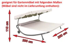 OUTFLEXX Premium Abdeckhaube Für Leco Doppelliege, Schwarz, Wasserbeständig, 212 X 212 X 117 Cm -Ausgewählte Gartenmöbelgeschäfte 5 13683.jpg