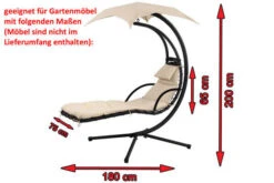 OUTFLEXX Premium Abdeckhaube Für Leco Schwingliege, Schwarz, Wasserbeständig, 187 X 82 X 212 Cm 11 OUTFLEXX Premium Abdeckhaube Für Leco Schwingliege, Schwarz, Wasserbeständig, 187 X 82 X 212 Cm -Ausgewählte Gartenmöbelgeschäfte 5 13685.jpg